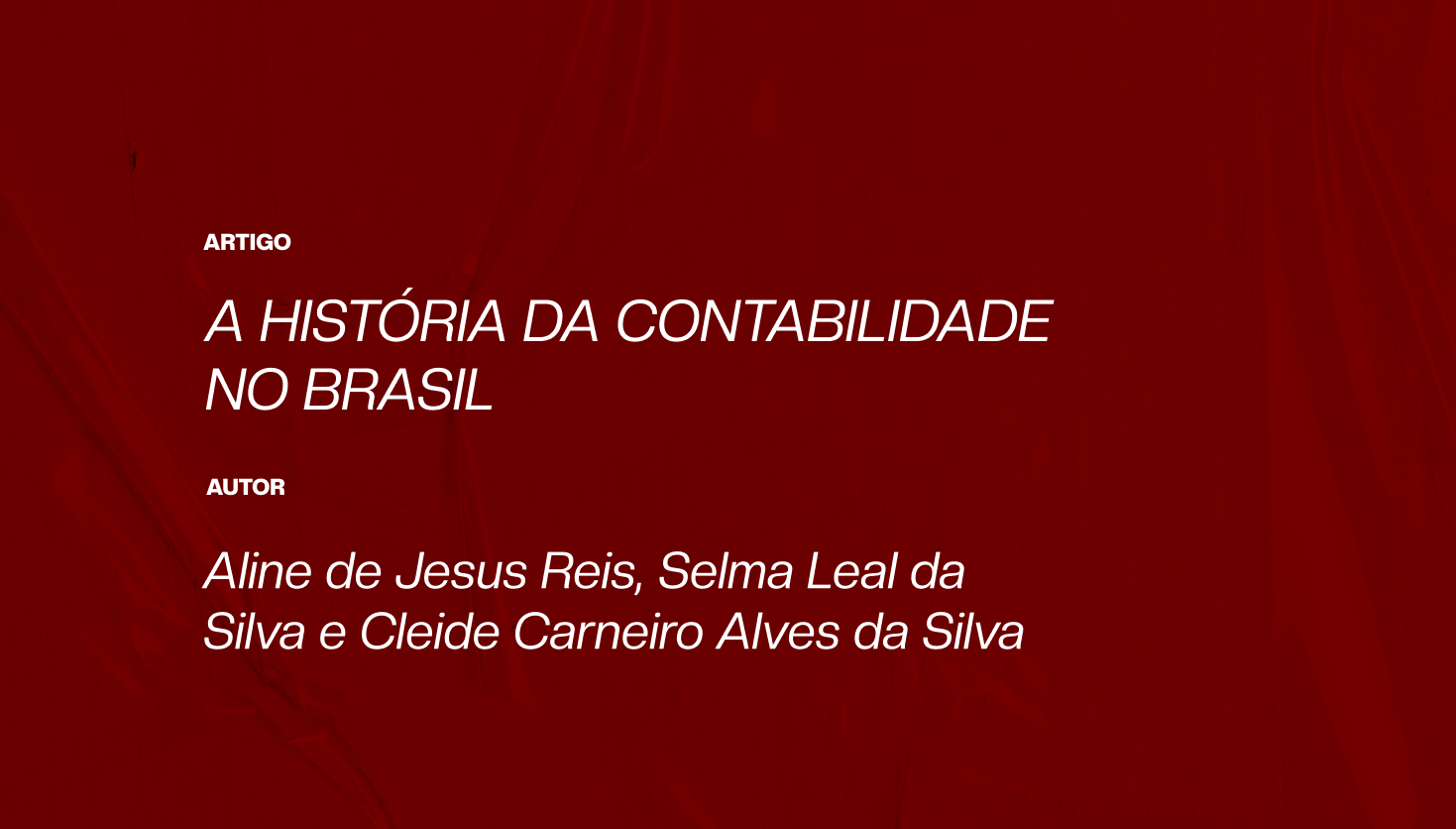 iZap Softworks - A história da Contabilidade no Brasil